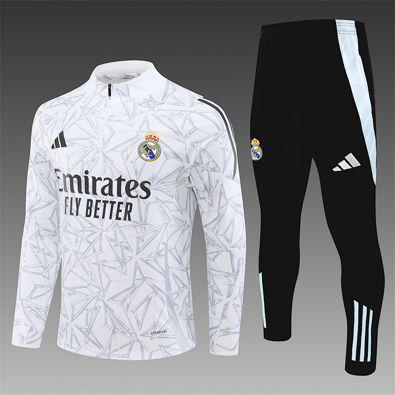 Real Madrid trainingspak beige foto 8