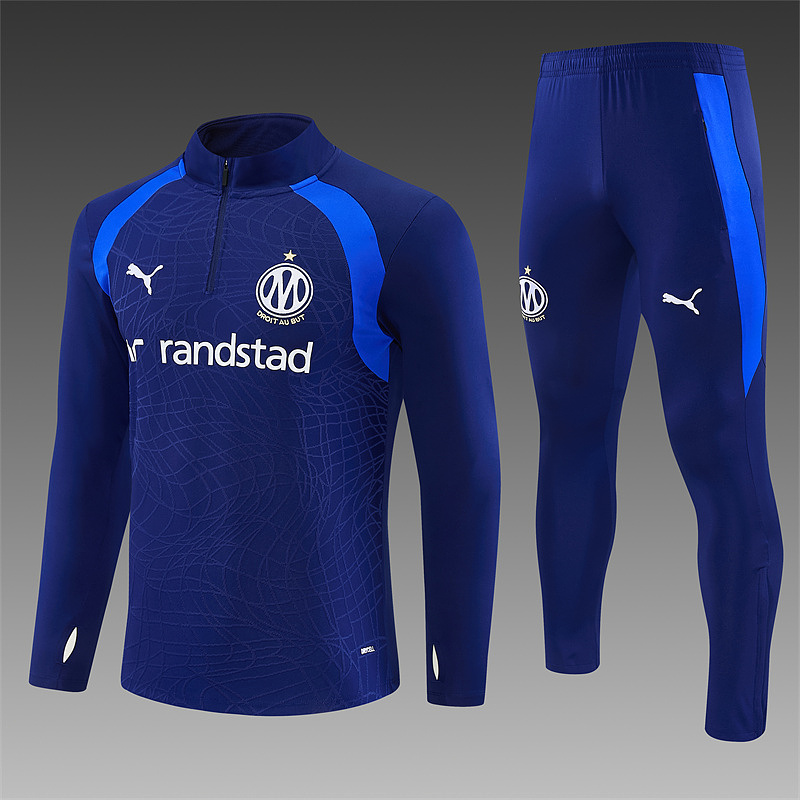 Olympique Marseille trainingspak blauw foto 2
