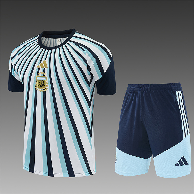 Argentinië trainingspak kobaltblauw foto 4