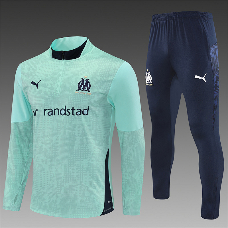 Olympique Marseille trainingspak blauw foto 4